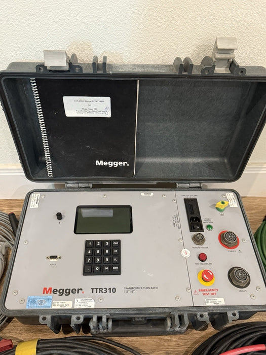 MEGGER TTR310 THREE PHASE TRANSFORMER TURNS RATIO TESTER CALIBRATED 2026