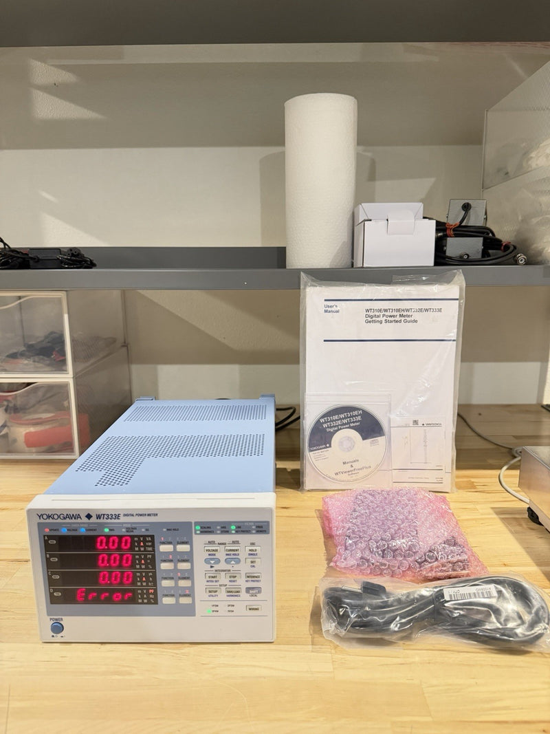 YOKOGAWA WT333E 3 CHANNEL DIGITAL POWER METER TESTED