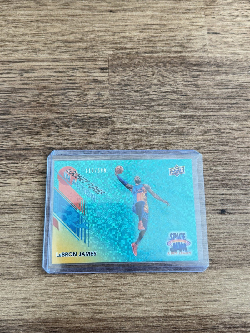 2021 Upper Deck Space Jam Looney Tunes In Action Lebron James #115/599