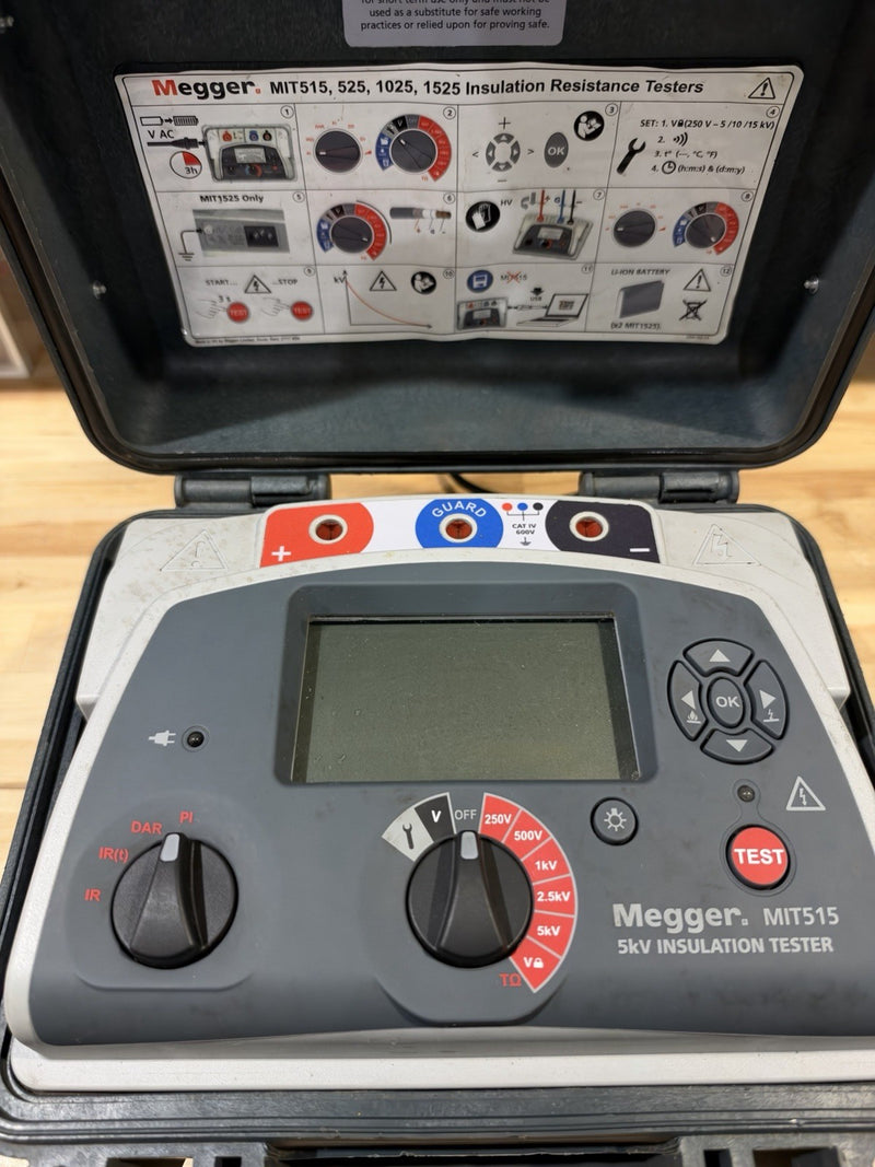 MEGGER MIT515 5KV INSULATION TESTER (PARTS ONLY) FOR PARTS