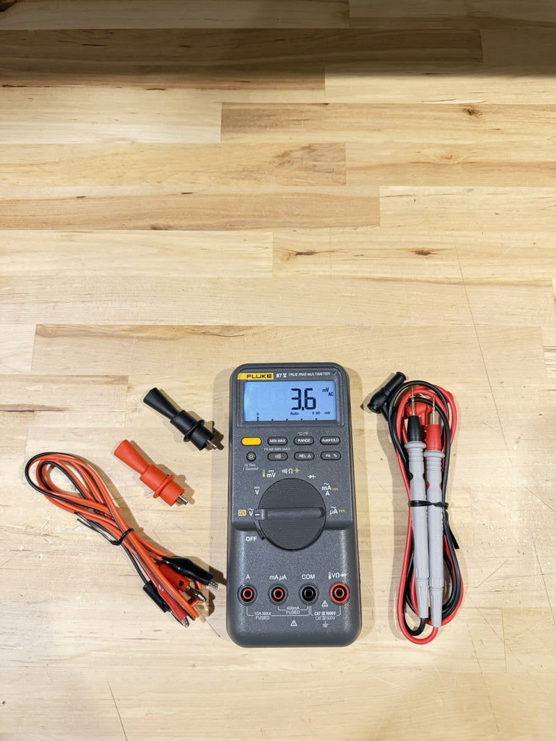 FLUKE 87V TRUE RMS MULTIMETER W/ LEADS (TESTED) SHIPS FAST