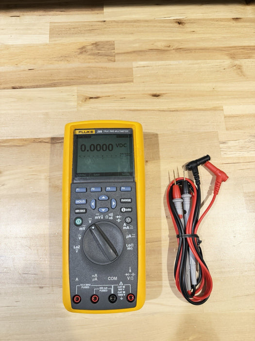 FLUKE 289 TRUE RMS ELECTRONIC LOGGING DIGITAL MULTIMETER WITH LEADS & CLIPS #3