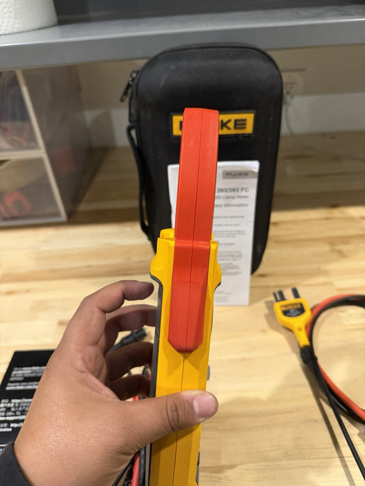 FLUKE 393 FC CAT III 1500V TRMS CLAMP METER WITH IFLEX PROBE & LEADS TESTED