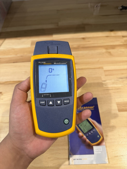 FLUKE NETWORKS MICROSCANNER 2 CABLE VERIFIER TESTER TESTED