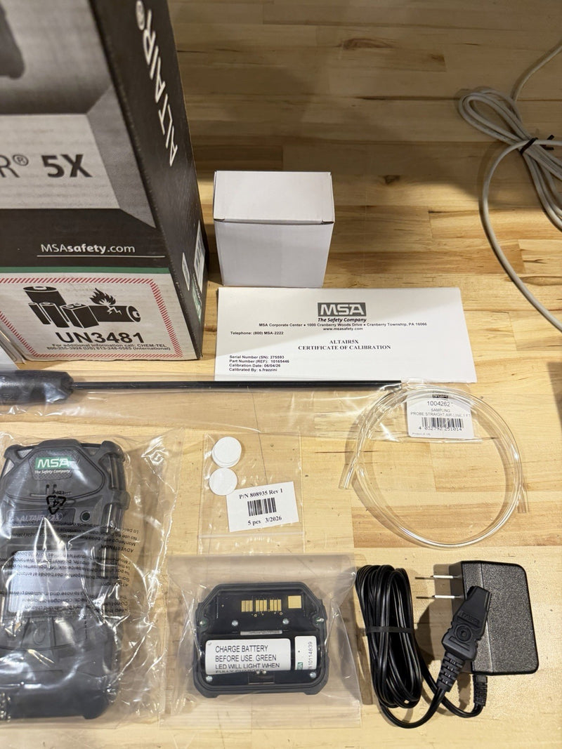 MSA ALTAIR 5X 10165446 MULTIGAS PID DELUXE DETECTOR KIT W/ PROBE KIT -NEW SEALED