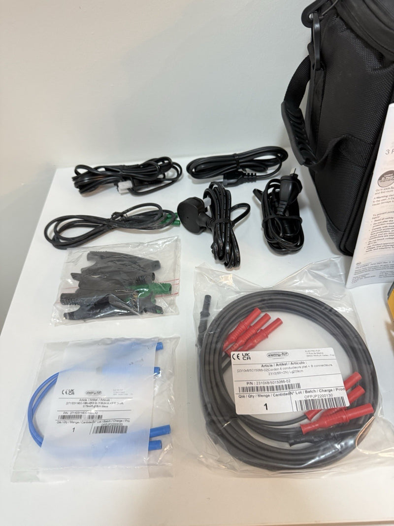 FLUKE 1775 THREE-PHASE POWER QUALITY ANALYZER WITH ACCESSORIES CALIBRATED 2028