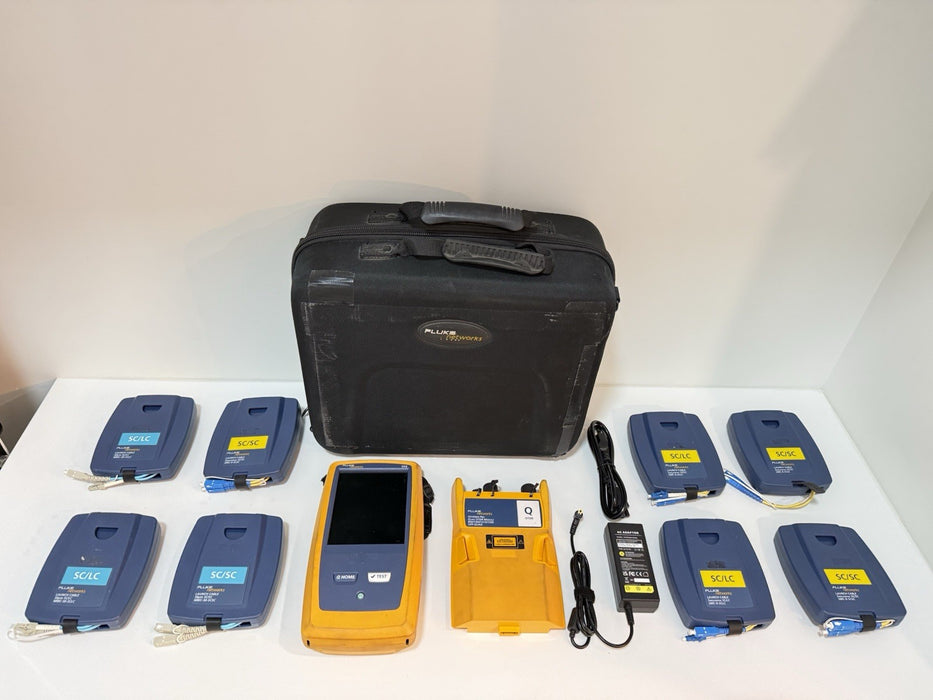 FLUKE NETWORKS VERSIV OTDR KIT WITH QUAD OTDR MODULE & ACCESSORIES