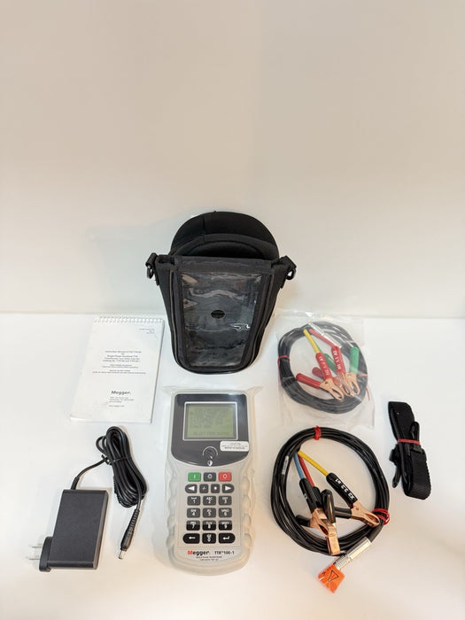 MEGGER TTR100-1 SINGLE PHASE TRANSFORMER TURN RATIO TEST SET TESTED