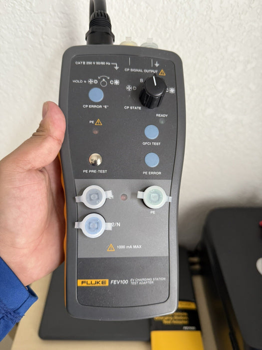 FLUKE FEV100 FEB100/TY1 EV CHARGING STATING TEST ADAPTER METER METER ONLY
