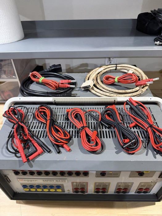 MEGGER MPRT8430 PROTECTIVE RELAY TESTING SYSTEM & TOUCHVIEW INTERFACE & LEADS