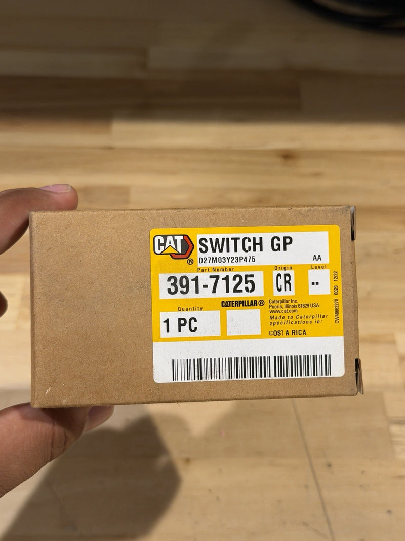 CATERPILLAR 391-7125 BYPASS SWITCH (GENUINE OEM) NEW SEALED - FREE SHIPPING