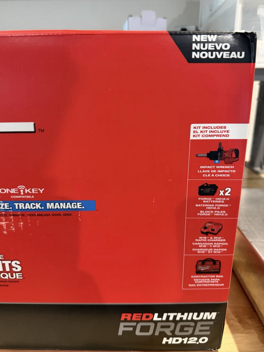 MILWAUKEE 2869-22HD M18 1" EXTENDED ANVIL CORDLESS IMPACT WRENCH KIT -NEW SEALED