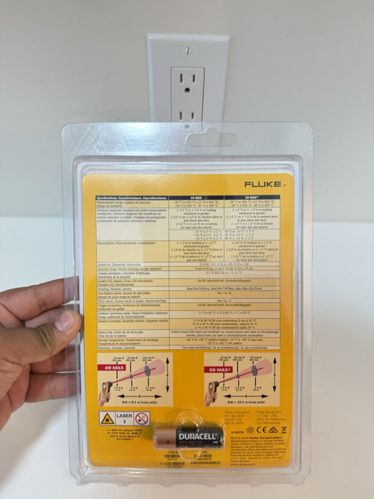 FLUKE 59 MAX INFRARED THERMOMETER (NEW FACTORY SEALED) SHIPS FAST - NEW