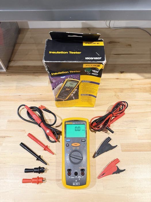 FLUKE 1503 INSULATION TESTER (NEW FACTORY SEALED) W ACCESSORIES - NEW