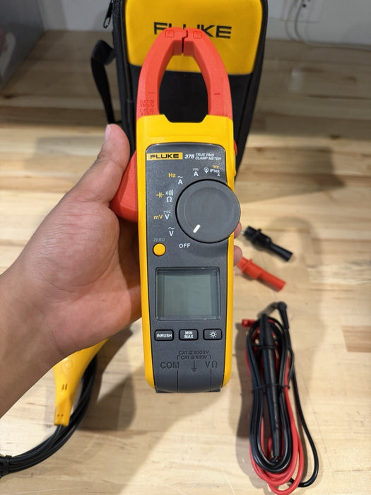 FLUKE 376 WIRELESS TRUE RMS AC/DC CLAMP METER WITH LEADS