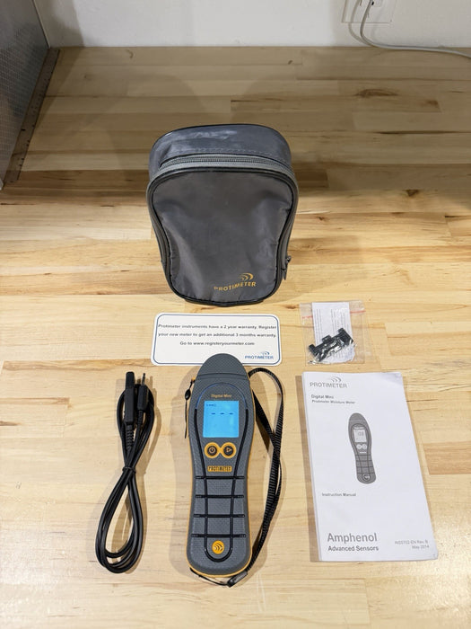 PROTIMETER DIGITAL MINU MOISTURE METER BLD5702 W/BAG & ACCESSORIES (TESTED