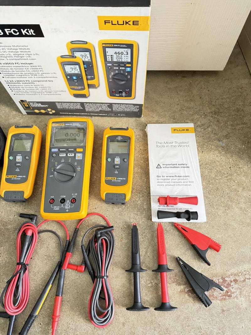 FLUKE V3003 FC KIT FC WIRELESS KIT WITH DMM, AC+DC VOLTAGE MODULES