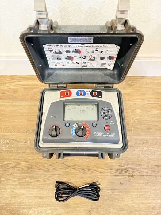 MEGGER MIT1025 10KV INSULATION TESTER WITH CHARGER