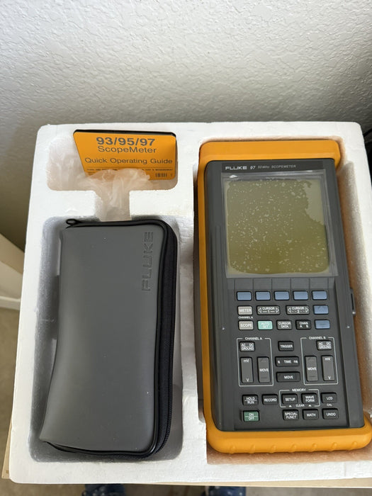 FLUKE 97 50MHZ SCOPEMETER WITH ACCESSORIES RARE