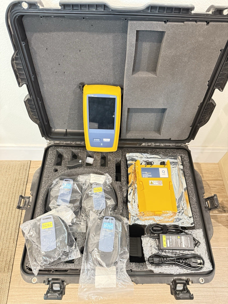 FLUKE NETWORKS OFP2-100-QI OPTIFIBER PRO QUAD OTDR V2 WITH ACCESSORIES