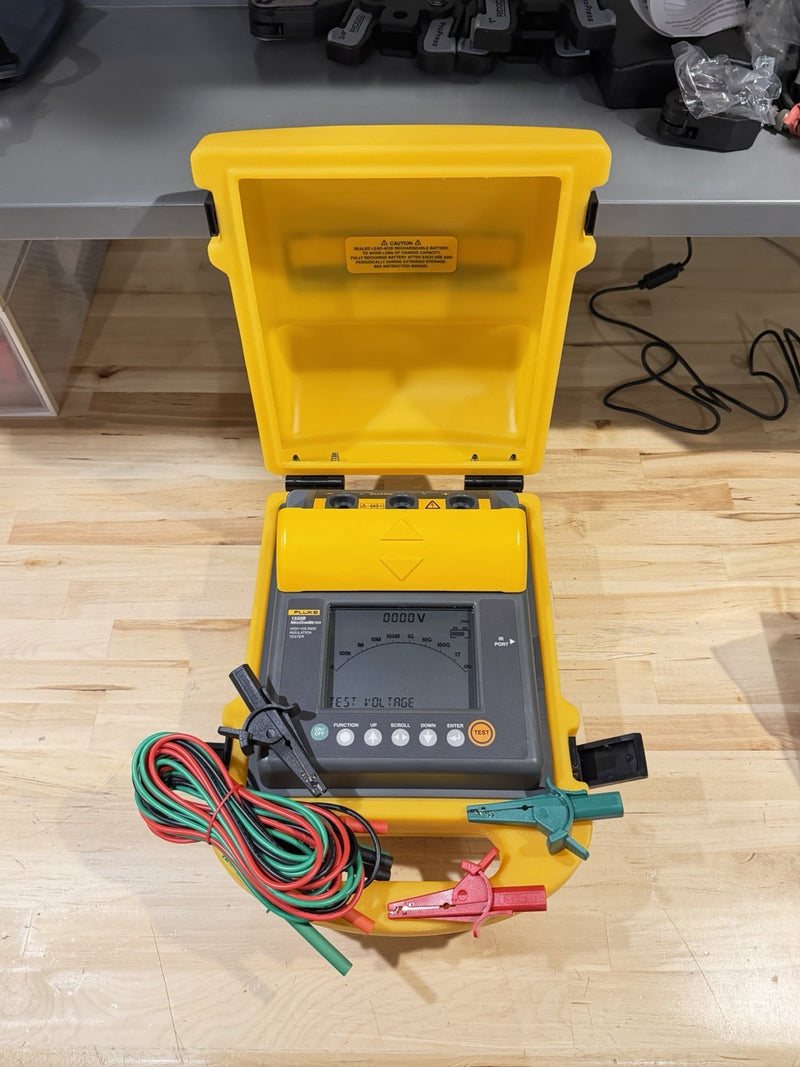 FLUKE 1550B MEGOHMMETER HIGH VOLTAGE INSULATION TESTER W/ LEADS - TESTED