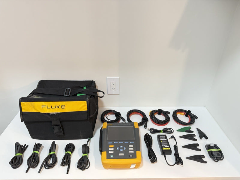 FLUKE 435 II POWER QUALITY & ENERGY ANALYZER WITH ACCESSORIES CALIBRATED 2025