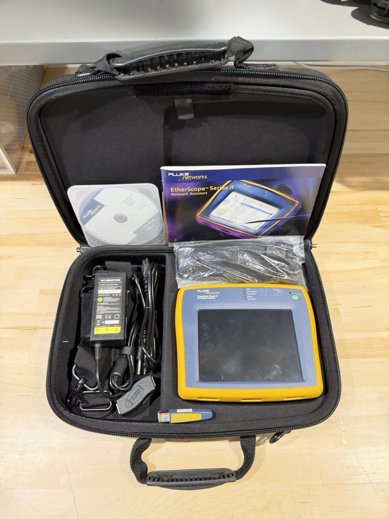 FLUKE NETWORKS ETHERSCOPE SERIES II NETWORK ASSISTANT KIT - SHIPS FAST