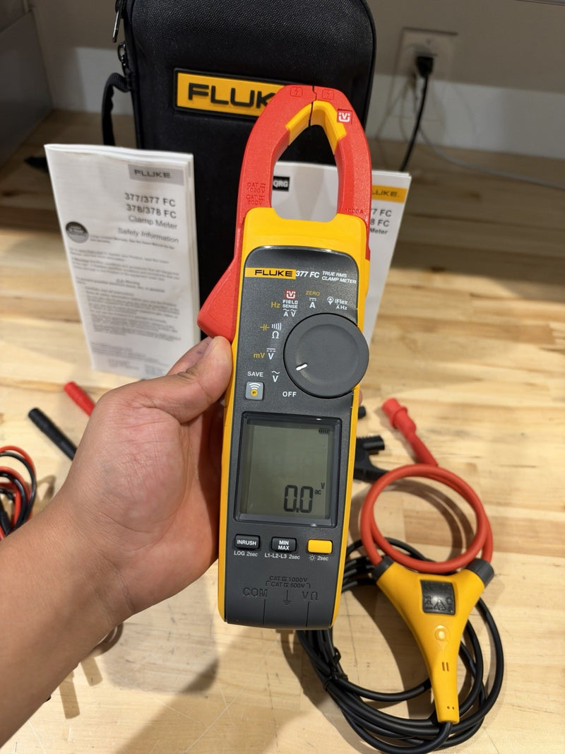 FLUKE 377 FC NON-CONTACT VOLTAGE CLAMP METER SHIPS FAST