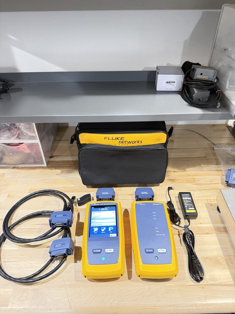 FLUKE NETWORKS DSX-602 PRO 500MHZ CABLE ANALYZER V2 WITH WIFI TESTED