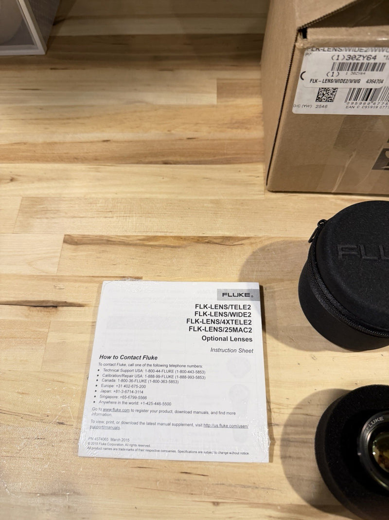 FLUKE FLK-LENS/WIDE2 INFD WIDE ANGLE LENS FOR THERMAL IMAGER 2025 RARE