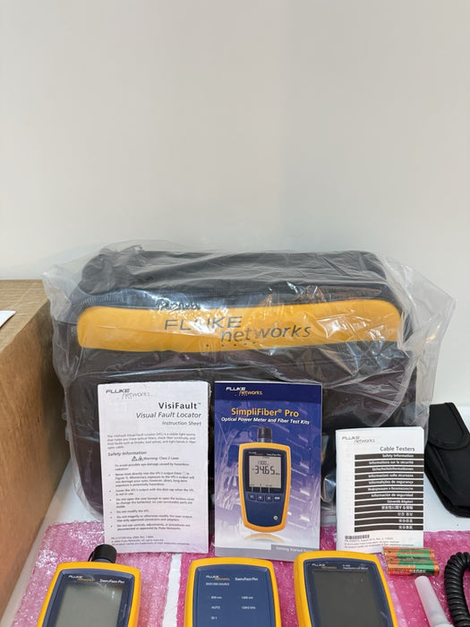 FLUKE NETWORKS FTK1375 MULTIMODE FIBER POWER METER & SOURCE WITH INSPECTION