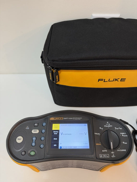 FLUKE SMFT-1000 MULTIFUNCTION PV ANALYZER WITH BAG & CHARGER TESTED