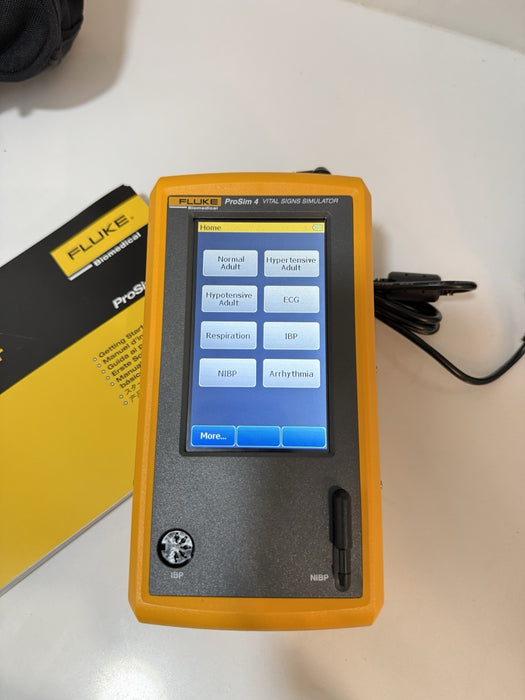 FLUKE PROSIM 4 VITAL SIGNS SIMULATOR WITH BAG & CERTIFICATE TESTED