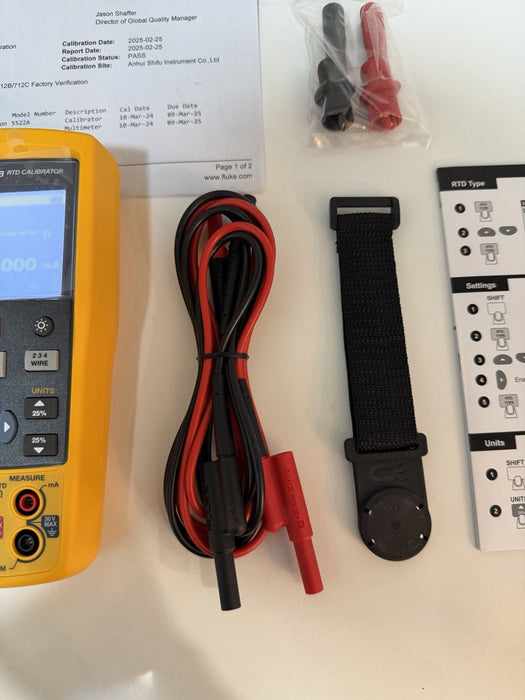 FLUKE 712B RTD CALIBRATOR MFD 2025 CALIBRATED 2025