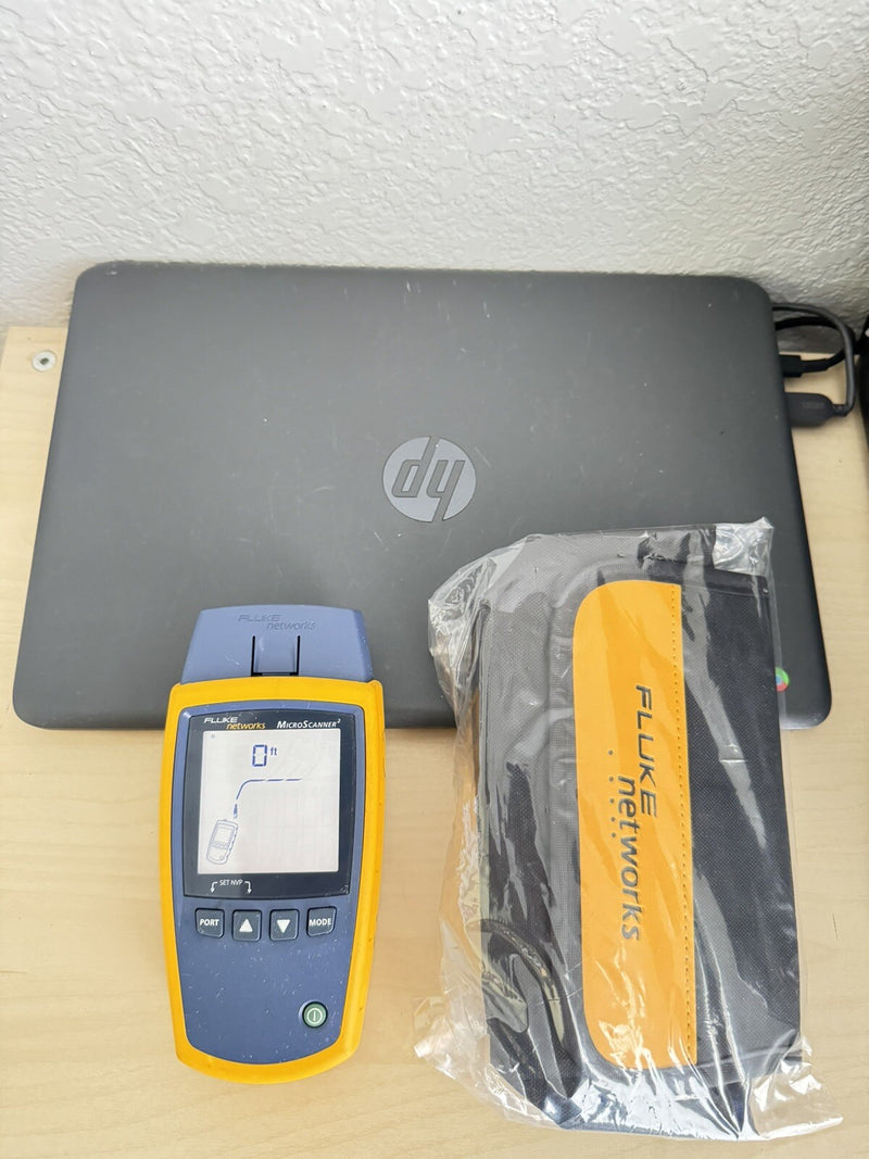 FLUKE NETWORKS MICROSCANNER2 MS2-100 CABLE VERIFIER WITH BAG