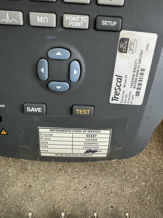 FLUKE BIOMEDICAL ESA612 230V EU ELECTRICAL SAFETY ANALIZER CALIBRATED 2024