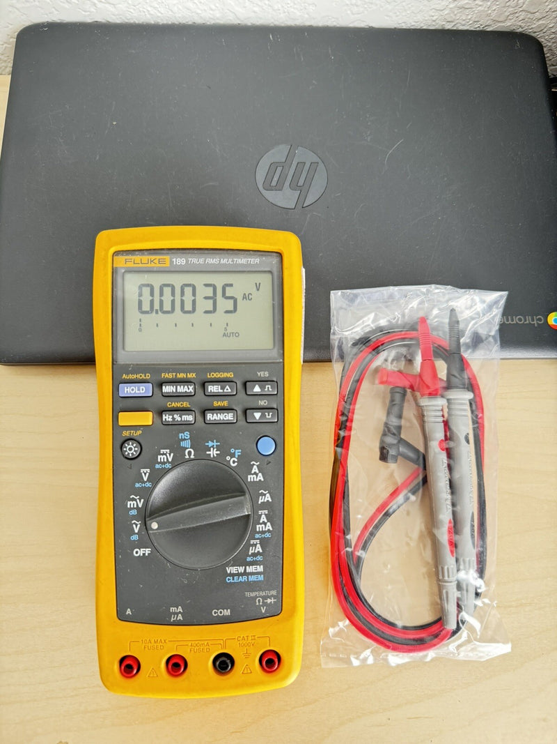 FLUKW 189 TRUE RMS MULTIMETER WITHLEAD SET