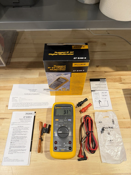 FLUKE 28 II TRUE RMS MULTIMETER (NEW FACTORY SEALED) CALIBRATED 2026 -SHIPS FAST