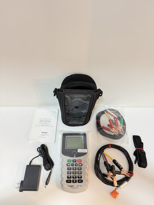 MEGGER TTR100-1 SINGLE PHASE TRANSFORMER TURN RATIO TEST SET TESTED
