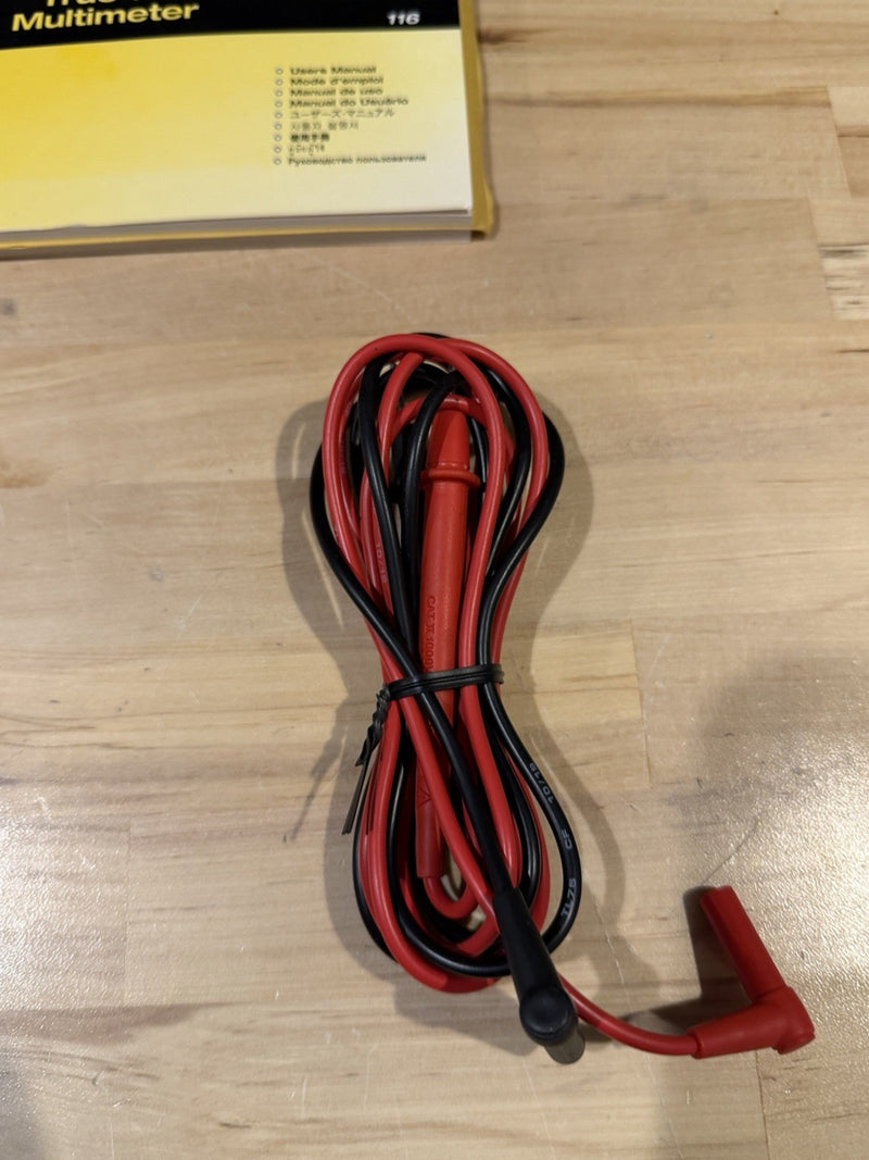 FLUKE 116 TRUS-RMS MULTIMETER LEADS TESTED