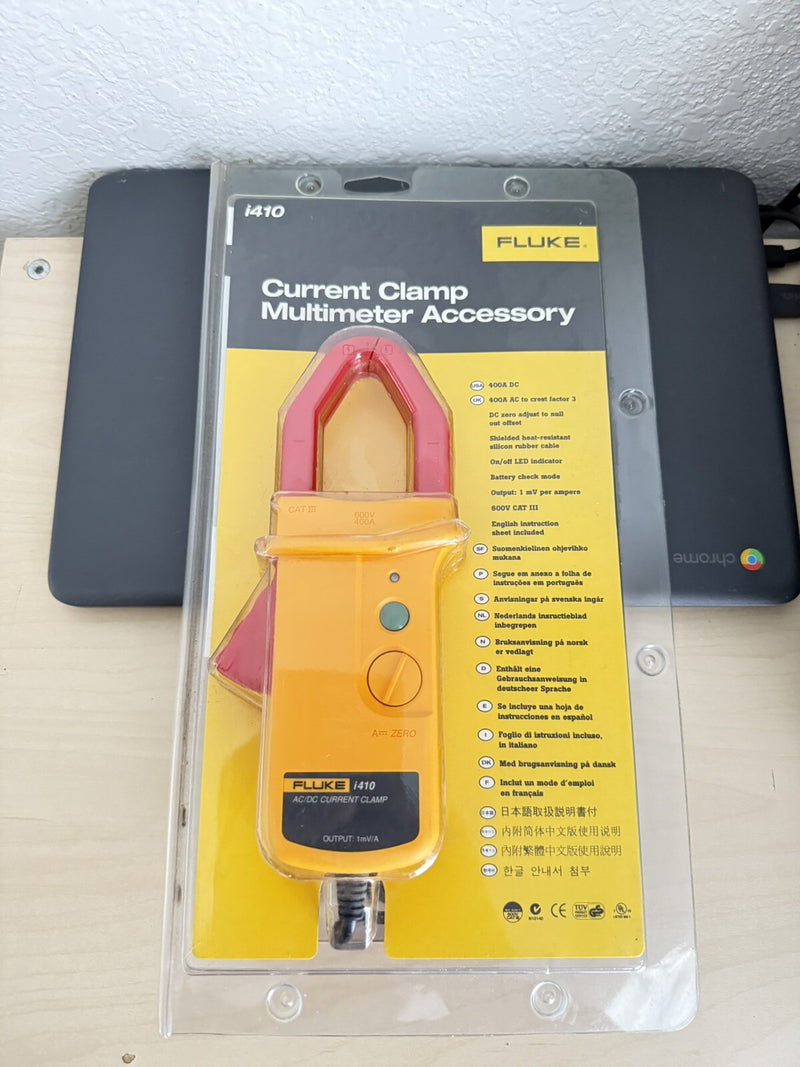 FLUKE I410 AC/DC CURRENT CLAMP COMPLETE SET