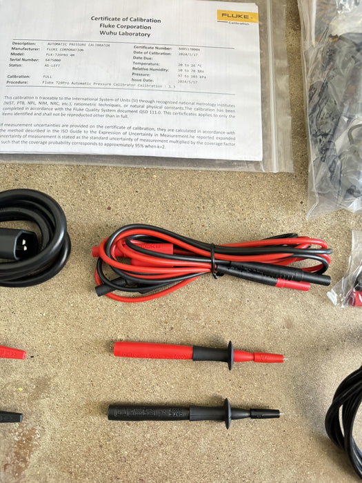 FLUKE 729PRO 4M AUTOMATIC PRESSURE CALIBRATOR MFG-2024 CALIBRATED 2024 NEW SEALED