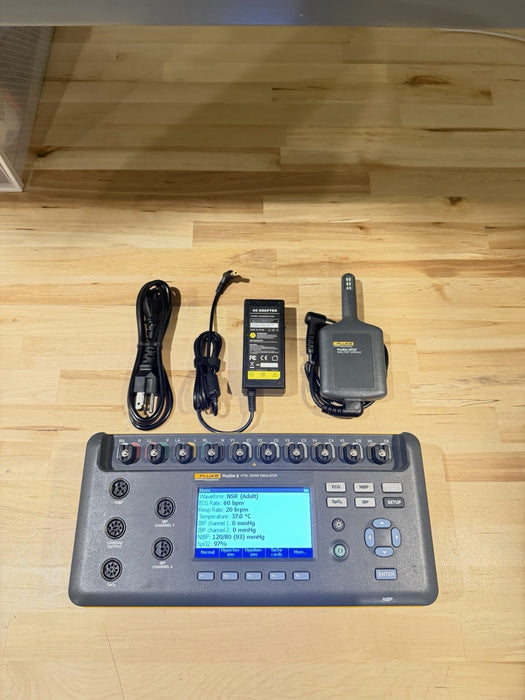 FLUKE BIOMEDICAL PROSIM 8 & SPOT SPO2 MODULE KIT TESTED