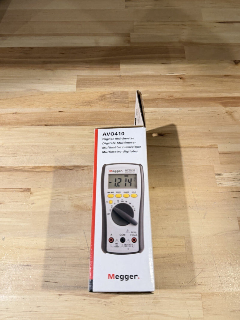 MEGGER AVO410 DIGITAL MULTIMETER TRUE RMS CAT IV 600V WITH LEADS