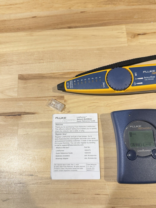 FLUKE NETWORKS LINKRUNNER WITH INTELLITONE 100 PROBE TESTED