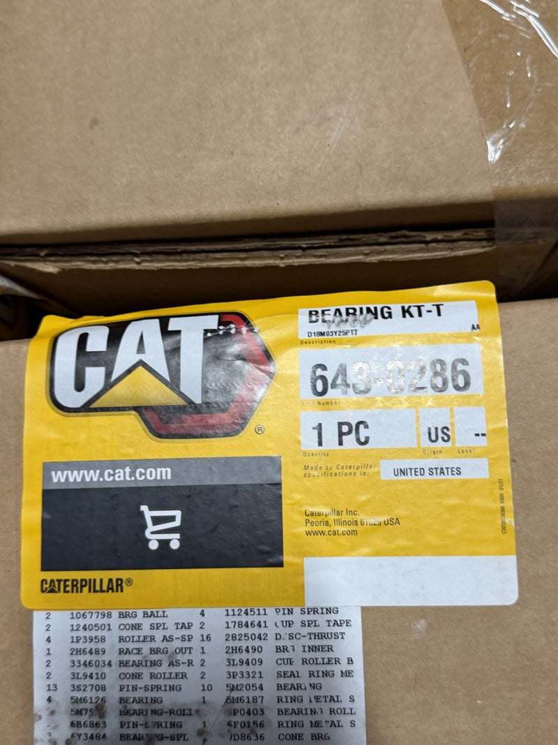 CAT 643-0286 BEARING KIT-TXB (NEW SEALED) - GENUINE OEM / SHIPS FREE