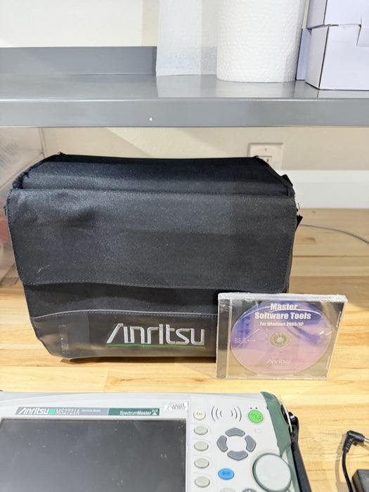 ANRITSU MS2721A SPECTRUM MASTER ANALYZER  W/ CHARGER & MANUAL (TESTED)SHIPS FREE