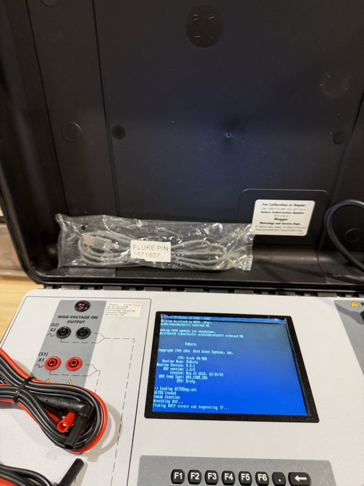MEGGER MCT1600B CURRENT TRANSFORMER TEST SET WITH LEADS & CHARGER TESTED
