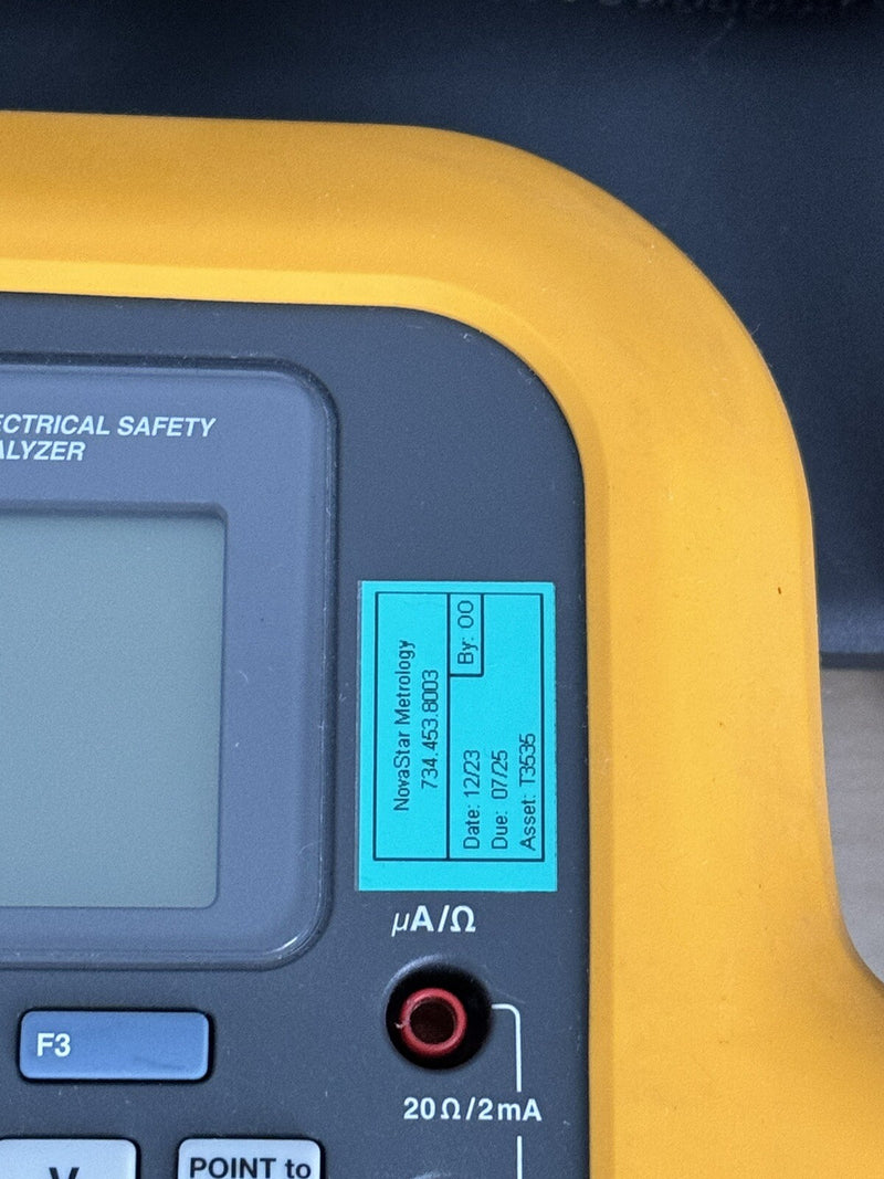 FLUKE ESA609 ELECTRICAL SAFETY ANALYZERCALIBRATED 2025