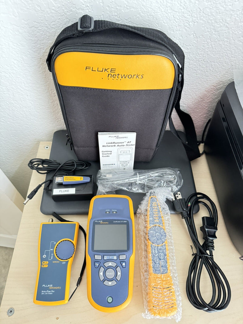 FLUKE NETWORKS LRAT-2000 LINKRUNNER AT-2000 KIT WITH PROBE & TONER